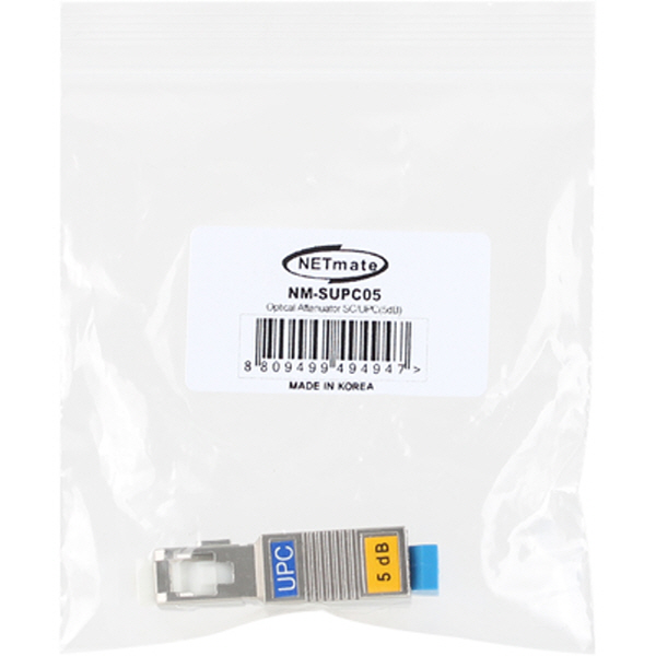 NETmate NM-SUPC05 SC/UPC 싱글모드 광 감쇠기(5dB)