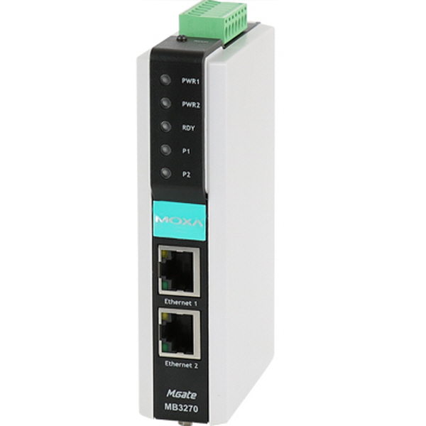 MOXA(모싸) ★재고보유★ MGate MB3270 2포트 RS232/422/485 Modbus TCP 게이트웨이