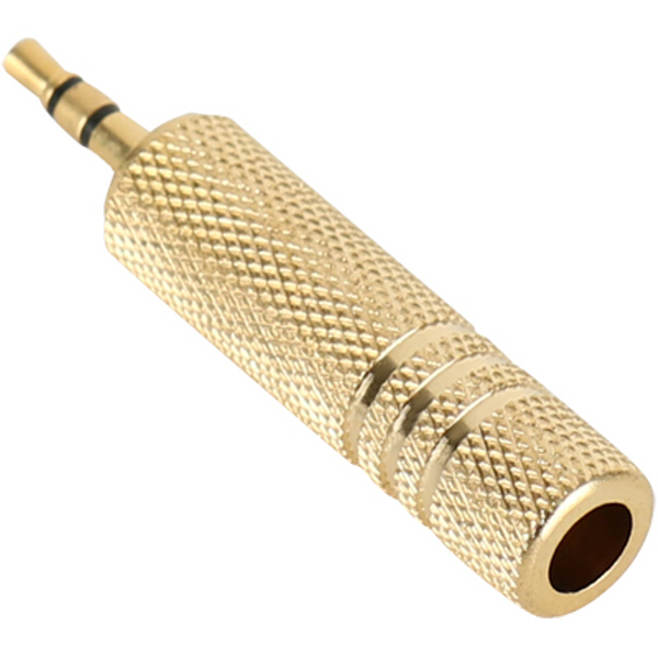 NETmate NM-JR07 3.5M/5.5F 스테레오 젠더(골드메탈)