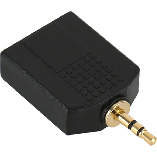 NETmate NM-JR14 3.5M/5.5Fx2 스테레오 Y형 젠더
