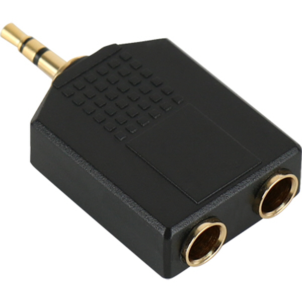 NETmate NM-JR14 3.5M/5.5Fx2 스테레오 Y형 젠더