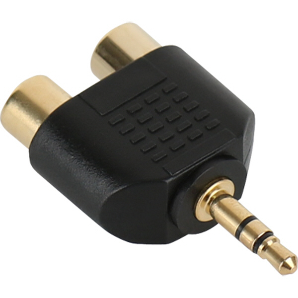 NETmate NM-JR16 3.5M/2RCA(F) Y형 젠더