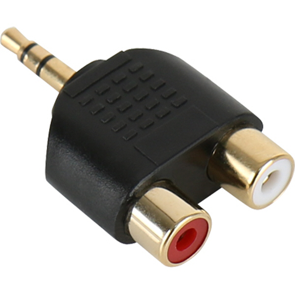 NETmate NM-JR16 3.5M/2RCA(F) Y형 젠더