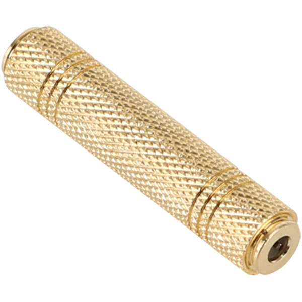 NETmate NM-JR19 3.5F/3.5F 4극 스테레오 연장 젠더(골드메탈)