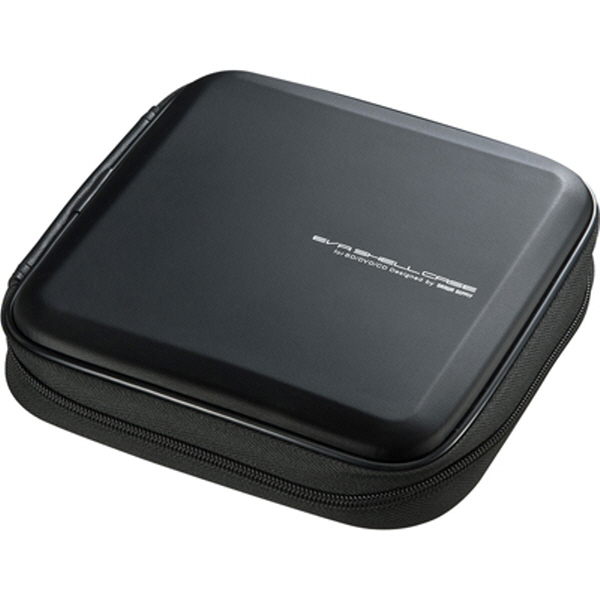 SANWA FCD-WLBD24BK 블루레이 지원 세미하드 CD/DVD 케이스(24매/블랙)