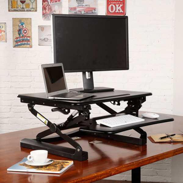 NETmate NMA-LT101S 스탠딩 데스크(680x590x150~500mm/블랙)