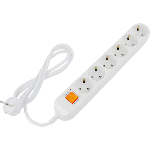 PnK P068A 안전 멀티탭 6구 접지 1.5m (10A)