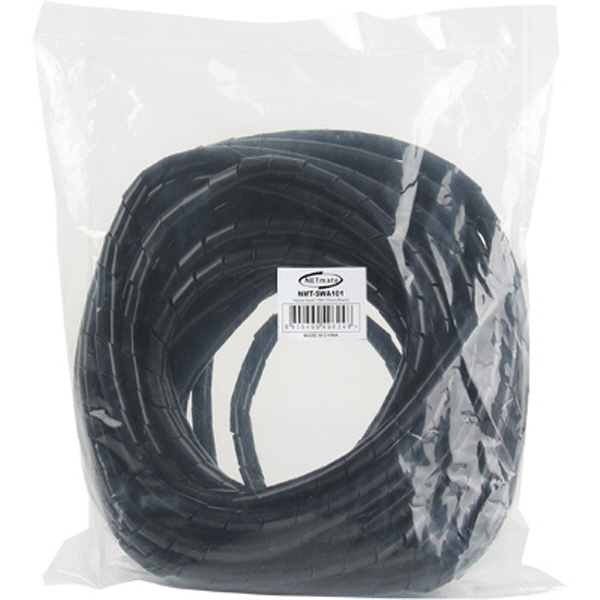 NETmate NMT-SWA101 케이블 정리용 헤리컬밴드 10m (10mm/블랙)