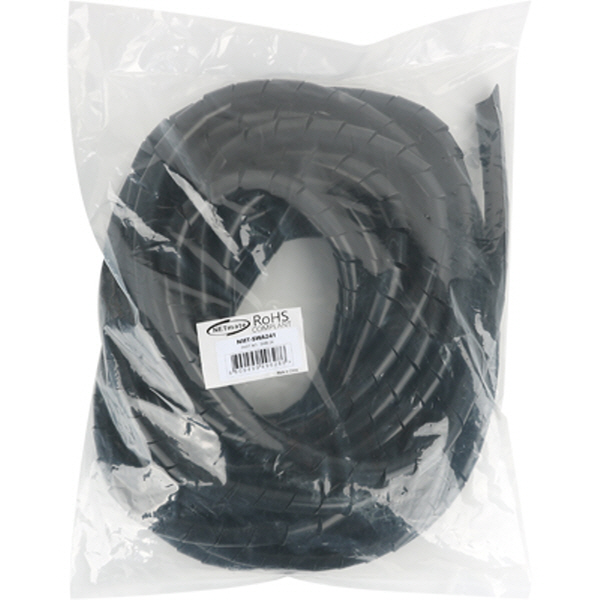 NETmate NMT-SWA241 케이블 정리용 헤리컬밴드 10m (24mm/블랙)
