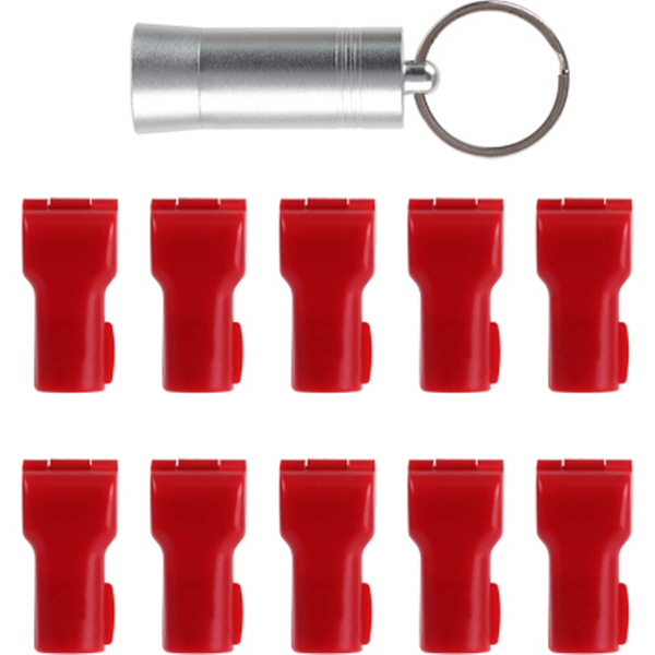 NETmate NM-RB10R 진열품 도난방지 잠금장치(레드)