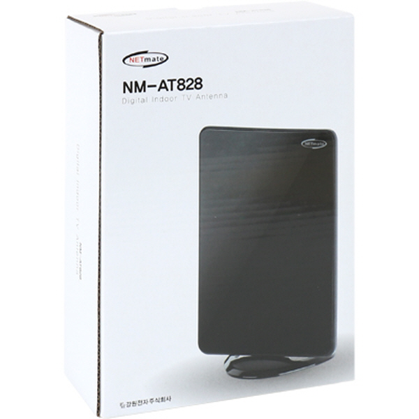 NETmate NM-AT828 디지털 TV 실내 수신 안테나(30dB/유·무전원)