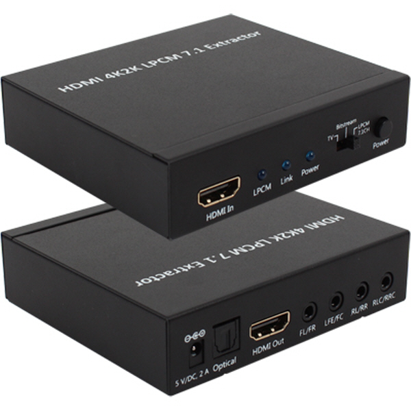 NETmate NM-HDA03 4K 60Hz HDMI 2.0 오디오 디임베더(오디오 분리기/Audio De-Embedder)