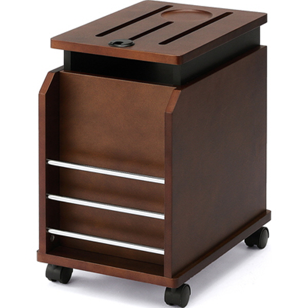 SANWA 100-DESKS005M 높낮이 조절형 다용도 이동식 수납장