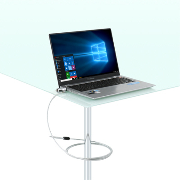 NETmate NM-SLL05M 노트북 도난방지 USB포트 와이어 잠금장치(키 타입/Ø4.5mm/1.8m)