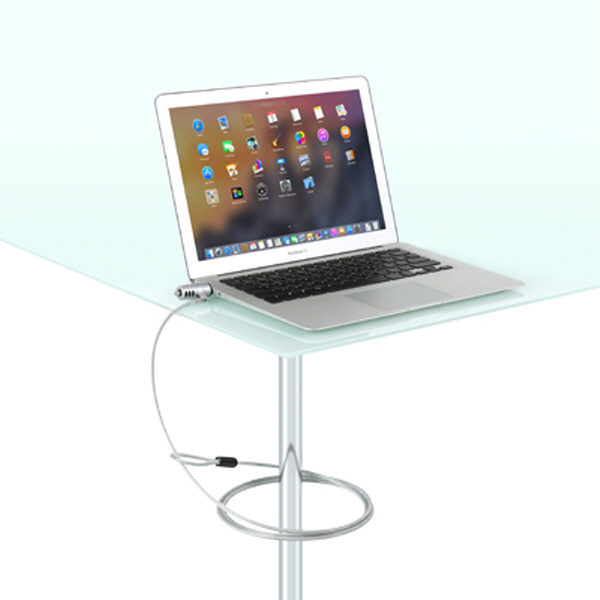 NETmate NM-SLL06M A사 노트북 Air & Pro 도난방지 USB포트 와이어 잠금장치(키 타입/Ø4.5mm/1.8m)