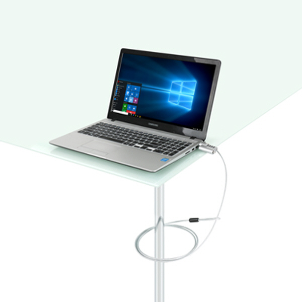 NETmate NM-SLL07 노트북 도난방지 와이어 잠금장치(다이얼 & 키 타입/Ø4.5mm/1.8m)