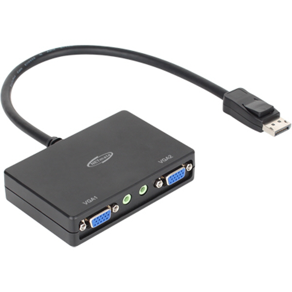 NETmate NM-DPV22 DisplayPort to 2xVGA 분배기