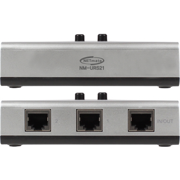 NETmate NM-URS21 UTP 2:1 수동선택기(벽걸이형/가이드 포함)