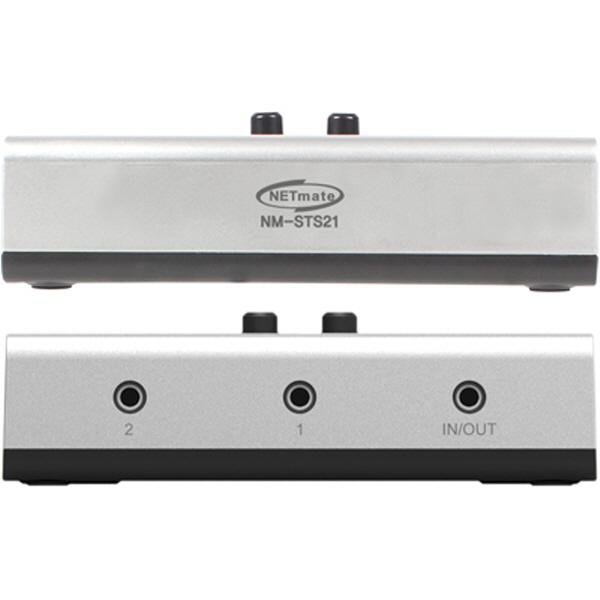NETmate NM-STS21 STEREO 2:1 양방향 수동선택기(벽걸이형/가이드 포함)