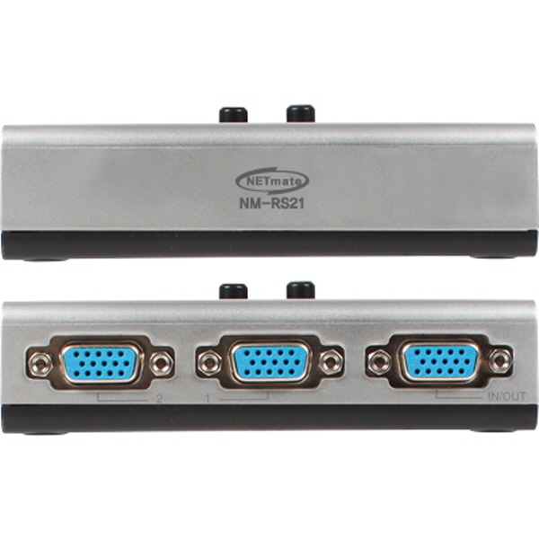 NETmate NM-RS21 VGA(RGB) 2:1 수동선택기(벽걸이형/가이드 포함)