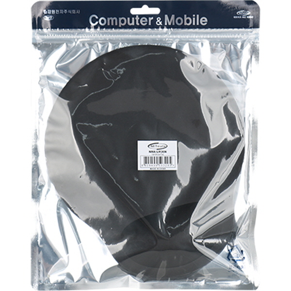 NETmate NMA-LM36N 손목보호 마우스 패드(블랙)