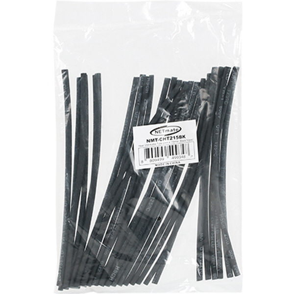 NETmate NMT-CHT215BK 3x150mm 열 수축튜브 (블랙/30EA)
