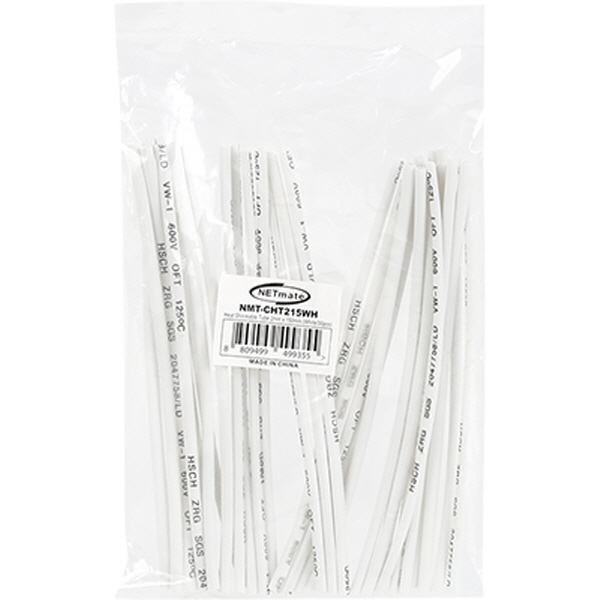NETmate NMT-CHT215WH 3x150mm 열 수축튜브 (화이트/30EA)