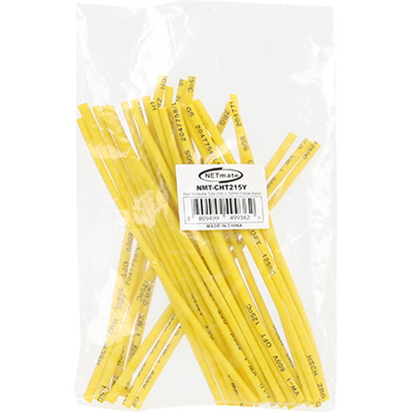 NETmate NMT-CHT215Y 3x150mm 열 수축튜브 (옐로우/30EA)