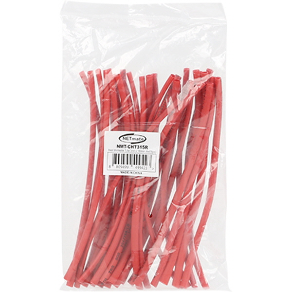NETmate NMT-CHT315R 3.5x150mm 열 수축튜브 (레드/30EA)