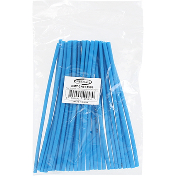NETmate NMT-CHT315BL 3.5x150mm 열 수축튜브 (블루/30EA)