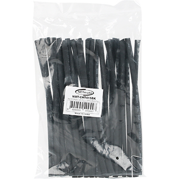NETmate NMT-CHT415BK 4.5x150mm 열 수축튜브 (블랙/25EA)