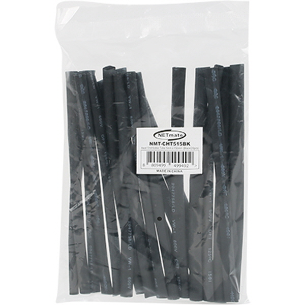 NETmate NMT-CHT515BK 6x150mm 열 수축튜브 (블랙/20EA)