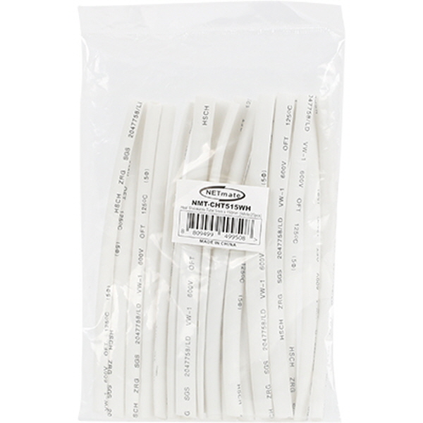 NETmate NMT-CHT515WH 6x150mm 열 수축튜브 (화이트/20EA)