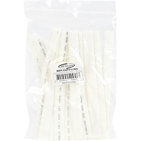 NETmate NMT-CHT715WH 8.5x150mm 열 수축튜브 (화이트/15EA)