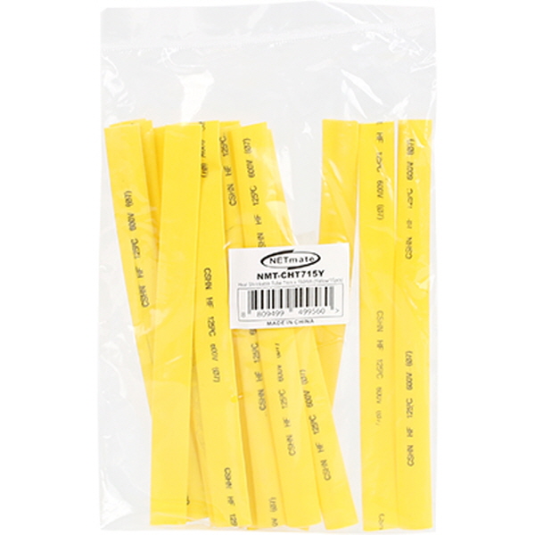 NETmate NMT-CHT715Y 8.5x150mm 열 수축튜브 (옐로우/15EA)