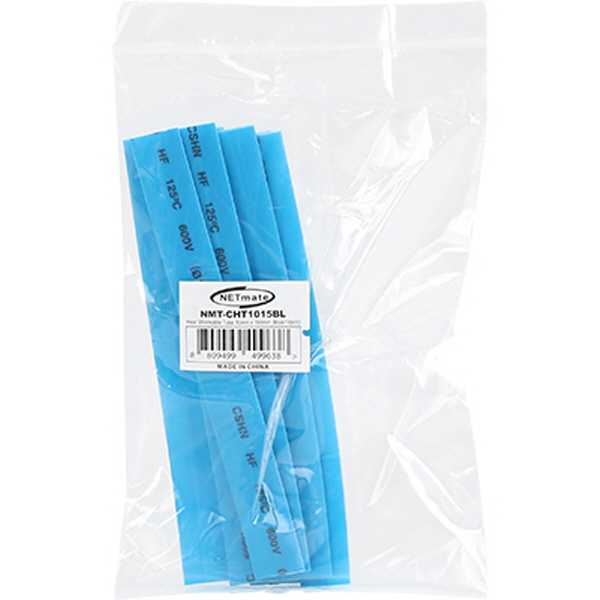 NETmate NMT-CHT1015BL 10.8x150mm 열 수축튜브 (블루/10EA)