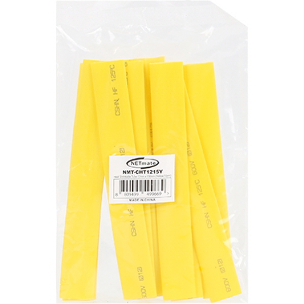 NETmate NMT-CHT1215Y 13.5x150mm 열 수축튜브 (옐로우/10EA)
