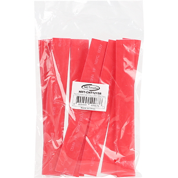 NETmate NMT-CHT1215R 13.5x150mm 열 수축튜브 (레드/10EA)