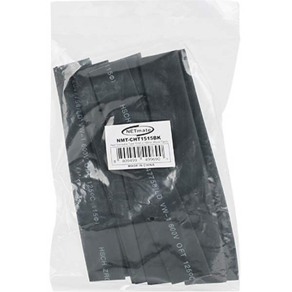 NETmate NMT-CHT1515BK 15.5x150mm 열 수축튜브 (블랙/10EA)