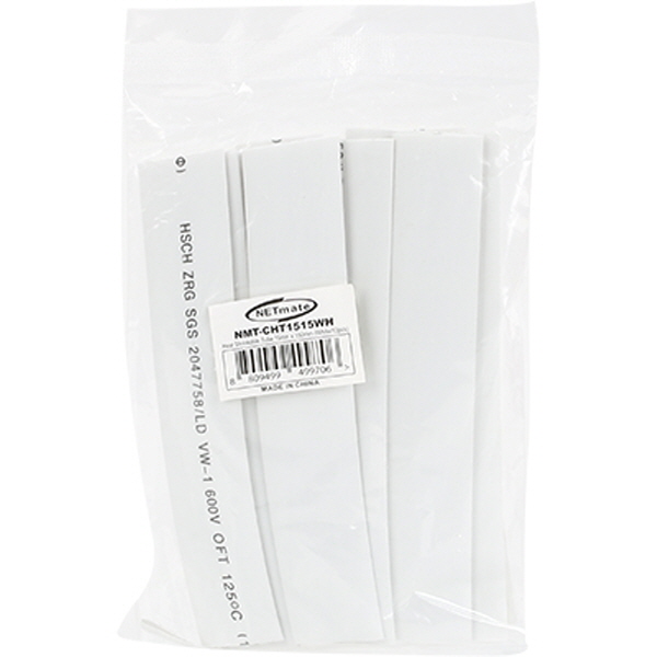 NETmate NMT-CHT1515WH 15.5x150mm 열 수축튜브 (화이트/10EA)