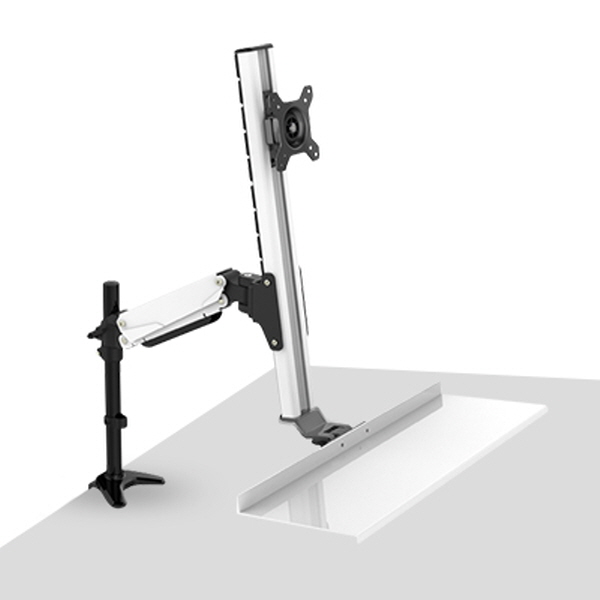 NETmate NMA-VMW11 2단 관절형 모니터 스탠딩 거치대(기계식/가스스프링/7+1kg)