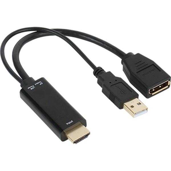 NETmate NM-HDP12 4K 지원 HDMI to DisplayPort 컨버터 (USB전원)