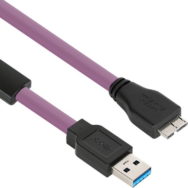 NETmate CBL-HFD3igMB-5m USB3.0 High-Flex AM-MicroB 리피터 5m (독일 igus 선재)