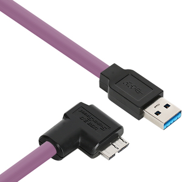 NETmate CBL-HFPD3igMB-2mRA USB3.0 High-Flex AM-MicroB 케이블 2m (독일 igus 선재/꺾임)