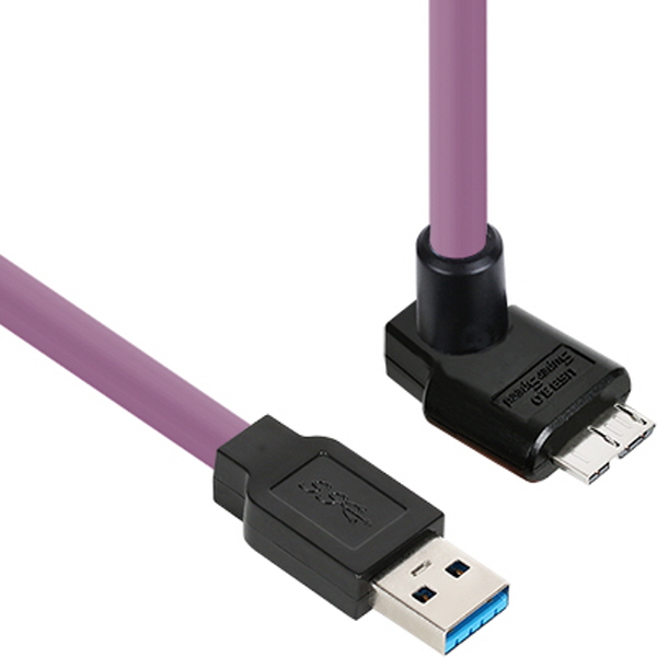 NETmate CBL-HFPD3igMB-2mUA USB3.0 High-Flex AM-MicroB 케이블 2m (독일 igus 선재/꺾임)