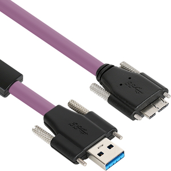 NETmate CBL-HFD3igMBSS-5m USB3.0 High-Flex AM-MicroB 리피터 5m (독일 igus 선재/Lock)