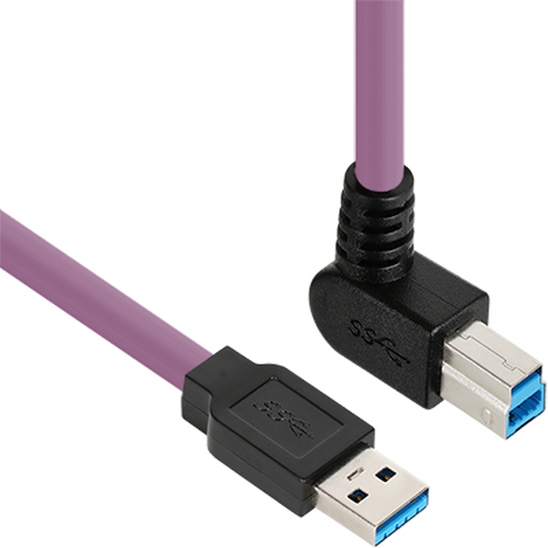 NETmate CBL-HFPD3ig-2mUA USB3.0 High-Flex AM-BM 케이블 2m (독일 igus 선재/igus/꺾임)