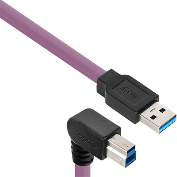 NETmate CBL-HFPD3ig-2mDA USB3.0 High-Flex AM-BM 케이블 2m (독일 igus 선재/igus/꺾임)