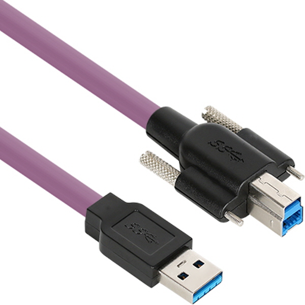 NETmate CBL-HFPD3igS-2m USB3.0 High-Flex AM-BM 케이블 2m (독일 igus 선재/Lock)