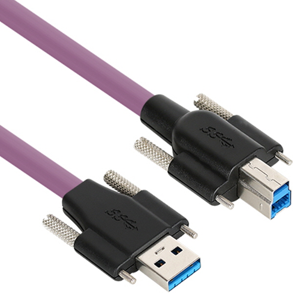 NETmate CBL-HFPD3igSS-2m USB3.0 High-Flex AM-BM 케이블 2m (독일 igus 선재/igus/Lock)